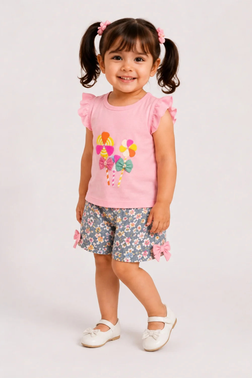 Girls Pink Candy Print Play Set