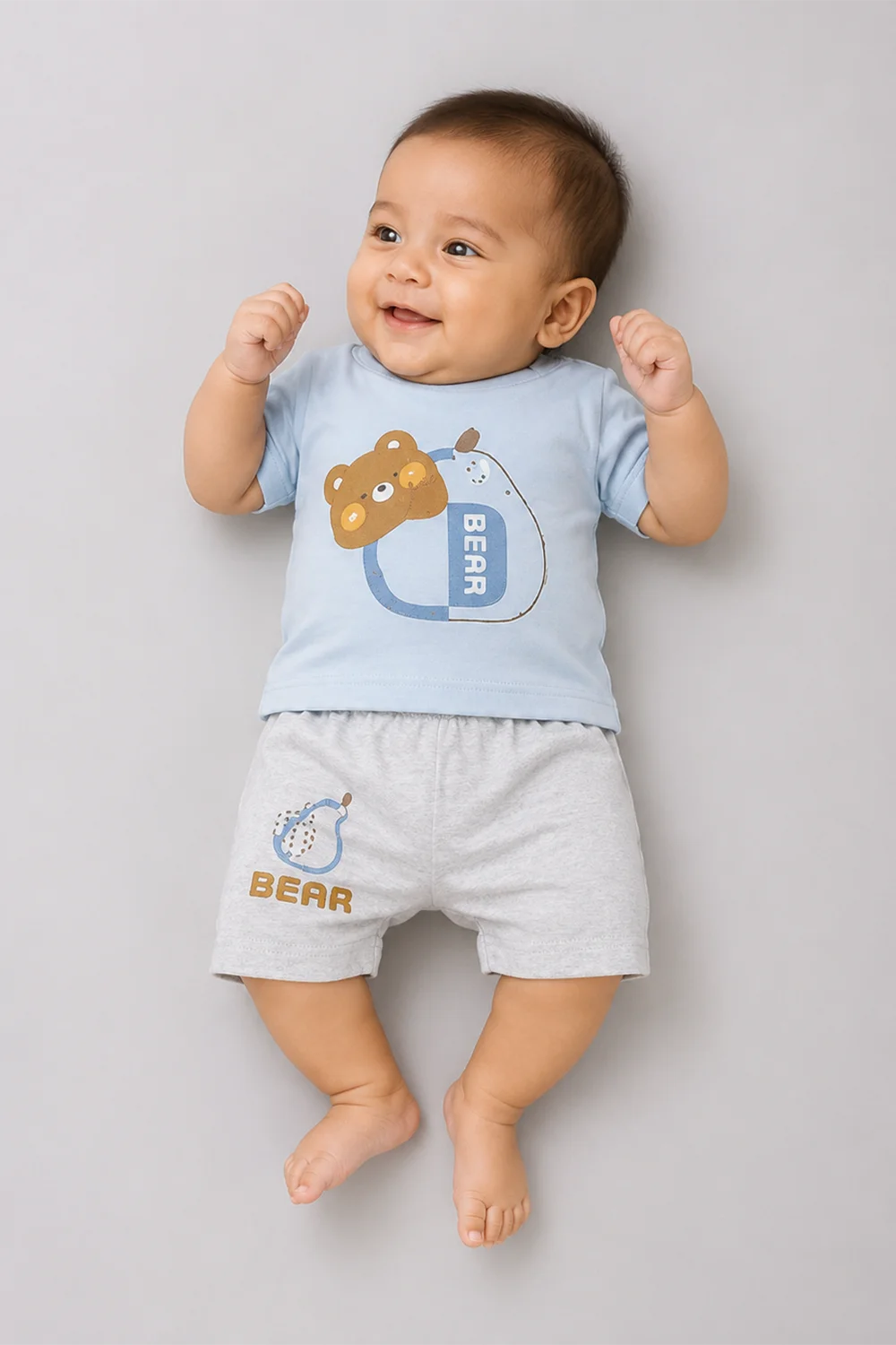 Baby Bear & Pear Cotton Co-Ord Set