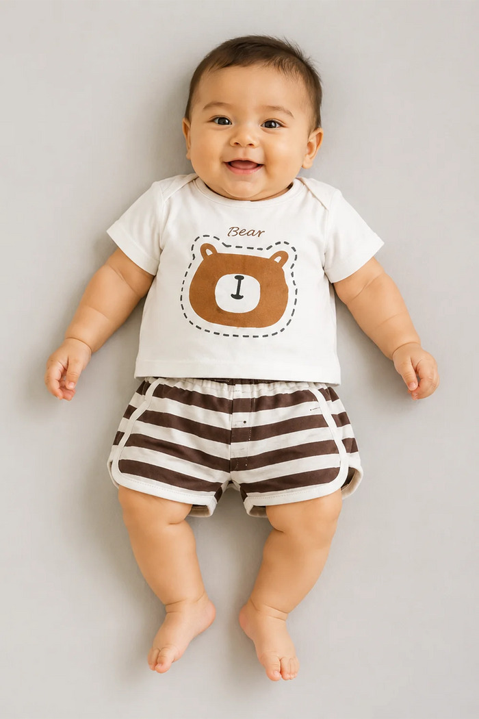 Baby Cotton T-Shirt & Shorts Set