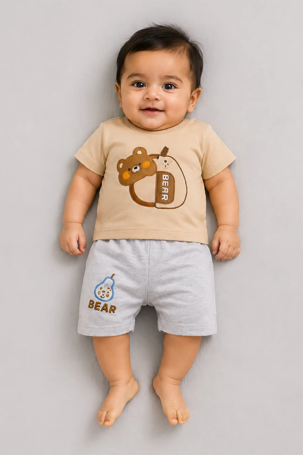Baby Bear & Pear Cotton Co-Ord Set