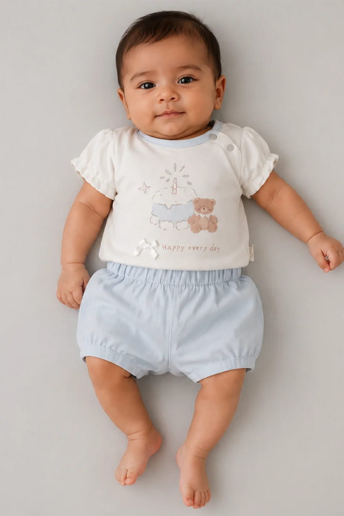 Newborn Girls Teddy Bear 2-Piece Set