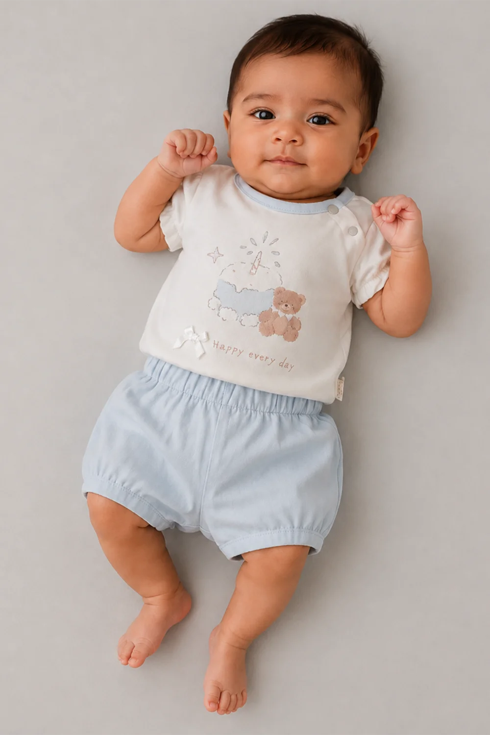 Newborn Girls Teddy Bear 2-Piece Set