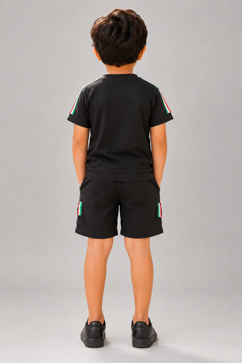 Ferrari Boys Black T-Shirt & Shorts Set